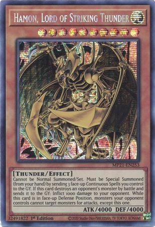 Hamon, Lord of Striking Thunder [MP21-EN253] Prismatic Secret Rare (ONLINE ORDER ONLY)
