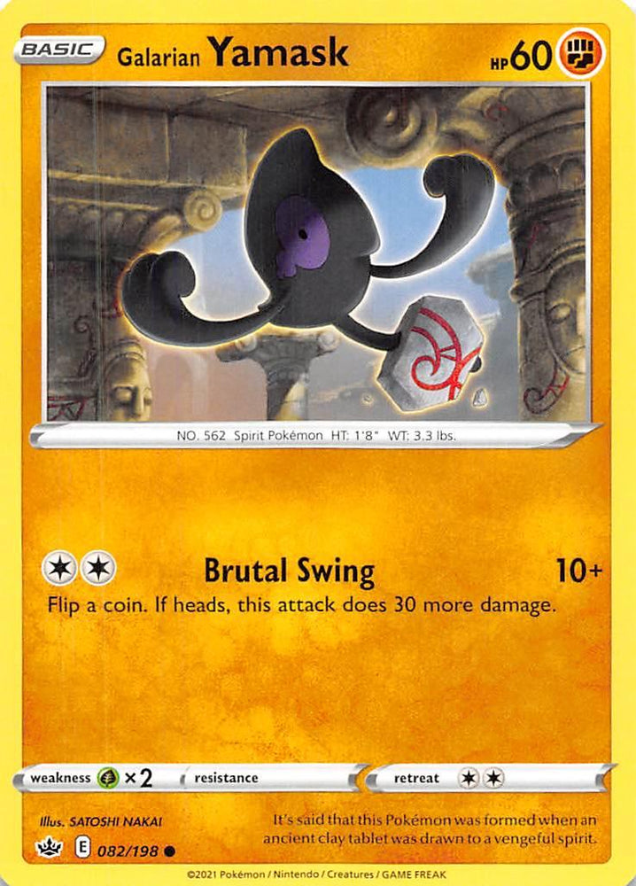 Galarian Yamask (082/198) [Sword & Shield: Chilling Reign] (Online Only)