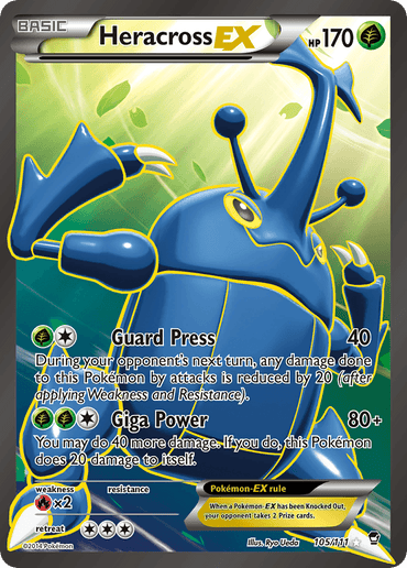 Heracross EX (105/111) [XY: Furious Fists] (Online Only)