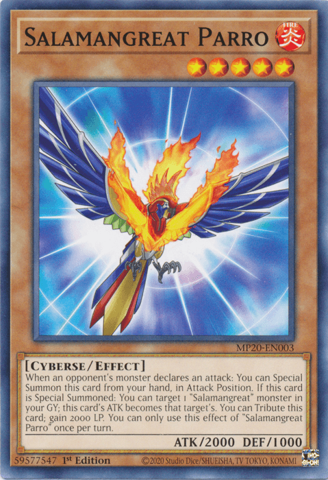 Salamangreat Parro [MP20-EN003] Common (ONLINE ORDER ONLY)