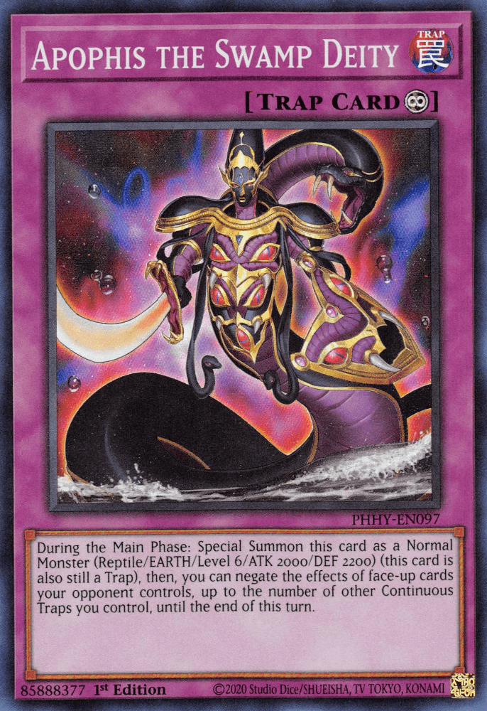 Apophis the Swamp Deity [PHHY-EN097] Super Rare (ONLINE ORDER ONLY)