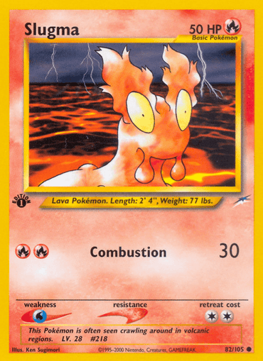 Slugma (82/105) [Neo Destiny 1st Edition] (Online Only)