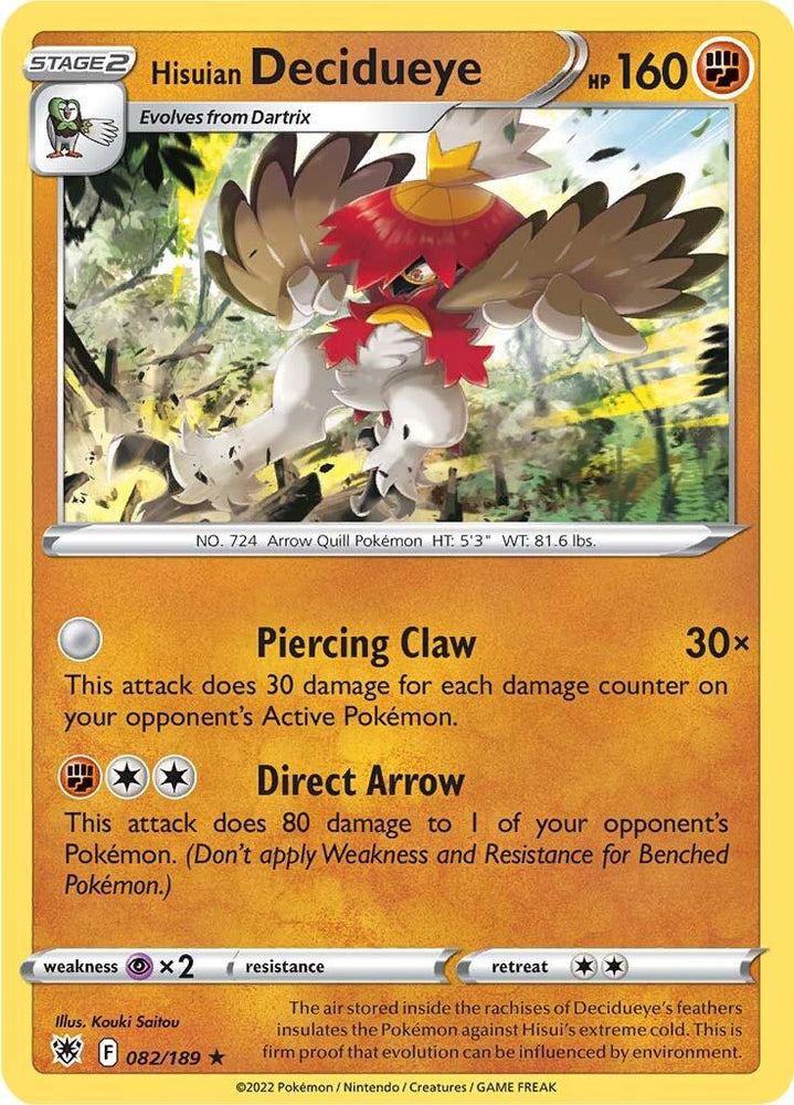 Hisuian Decidueye (082/189) [Sword & Shield: Astral Radiance] (Online Only)