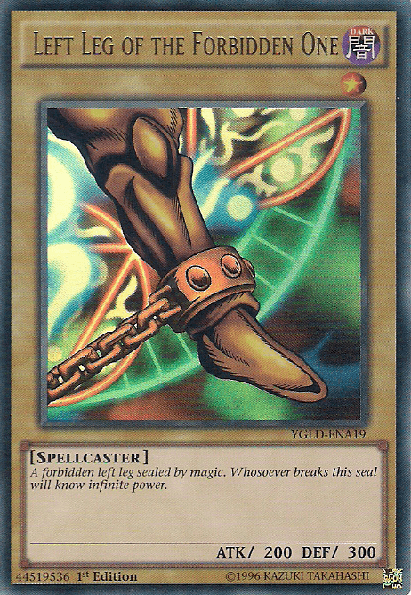 Left Leg of the Forbidden One [YGLD-ENA19] Ultra Rare (ONLINE ORDER ONLY)