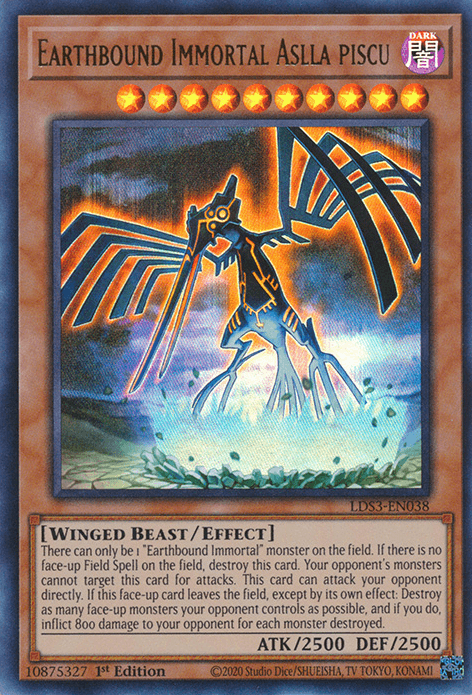 Earthbound Immortal Aslla piscu [LDS3-EN038] Ultra Rare (ONLINE ORDER ONLY)
