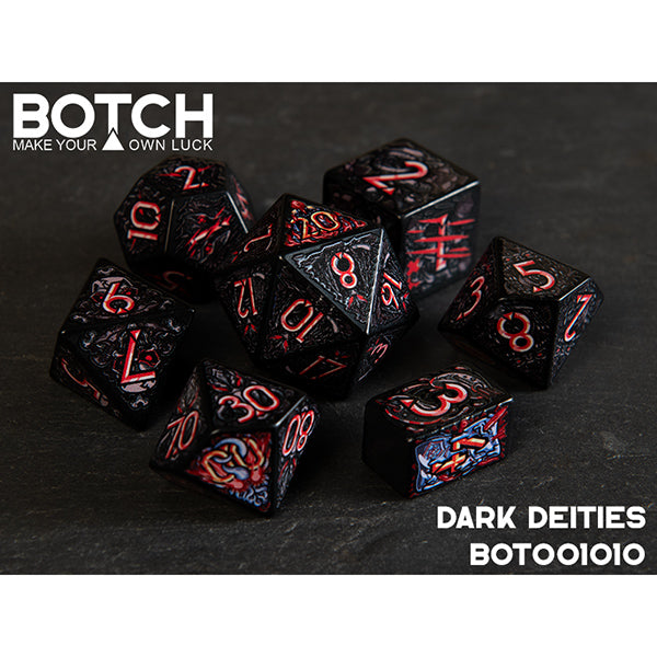 7 Piece Die Set Botch Dice: Dark Deities (ONLINE ORDER ONLY)