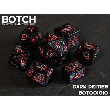 7 Piece Die Set Botch Dice: Dark Deities (ONLINE ORDER ONLY)