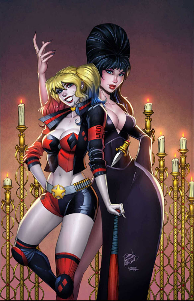 Harley Quinn X Elvira #1 - NYCC 2025 Exclusive Ryan Kincaid Variant (10/21/25) (ONLINE ORDER ONLY)