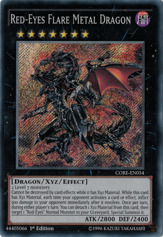 Red-Eyes Flare Metal Dragon [CORE-EN054] Secret Rare (ONLINE ORDER ONLY)