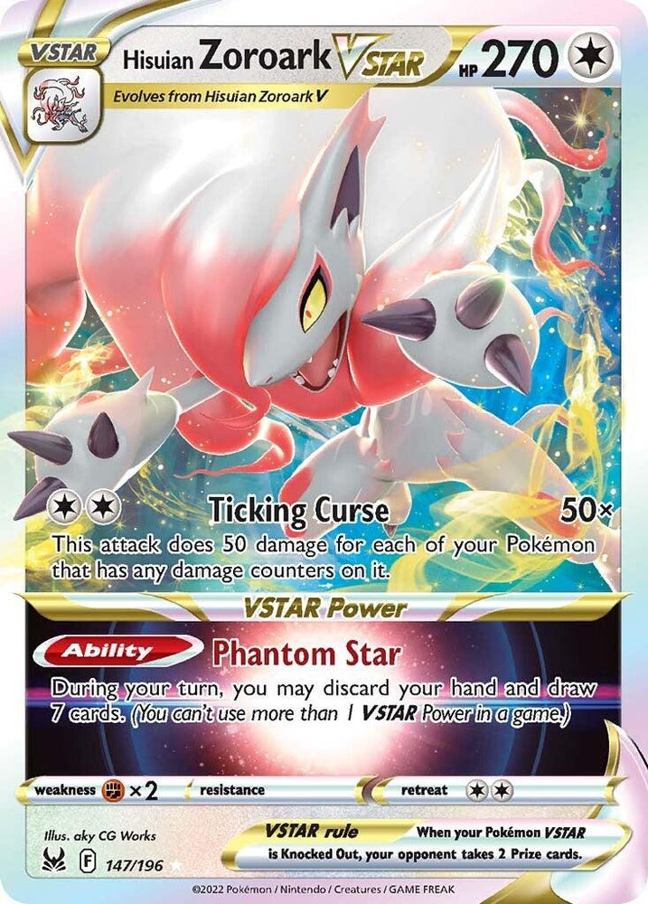 Hisuian Zoroark VSTAR (147/196) [Sword & Shield: Lost Origin] (Online Only)