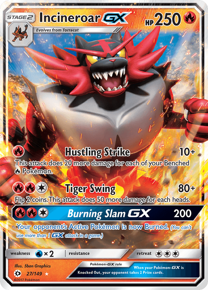 Incineroar GX (27/149) (Jumbo Card) [Sun & Moon: Base Set] (Online Only)