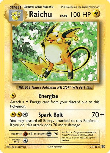 Raichu (36/108) [XY: Evolutions] (Online Only)