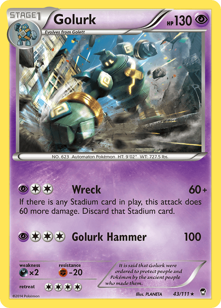 Golurk (43/111) [XY: Furious Fists] (Online Only)
