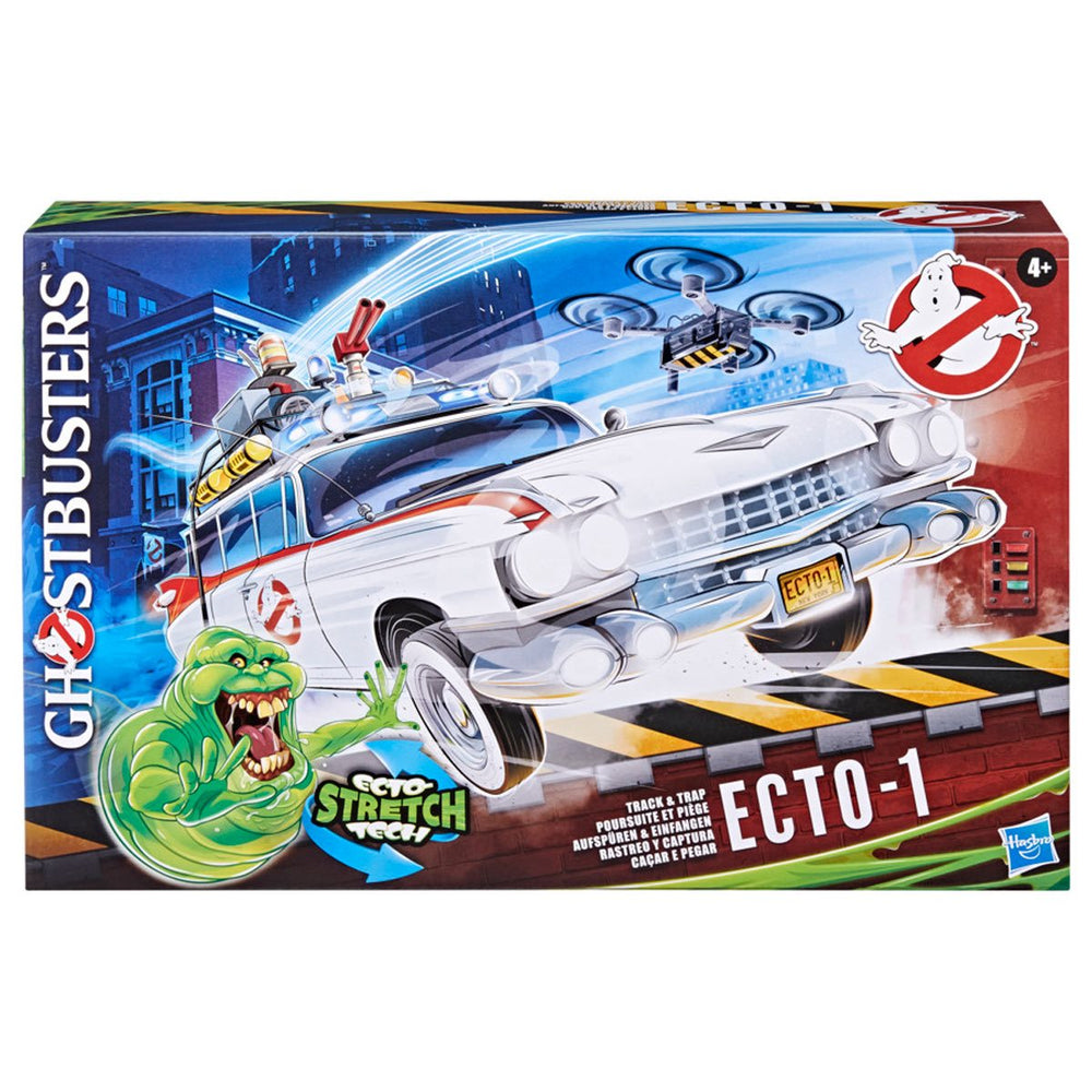 Ghostbusters Track & Trap Ecto-1 Toy Vehicle with Fright Features Ecto-Stretch Tech Slimer (Online Order Only)