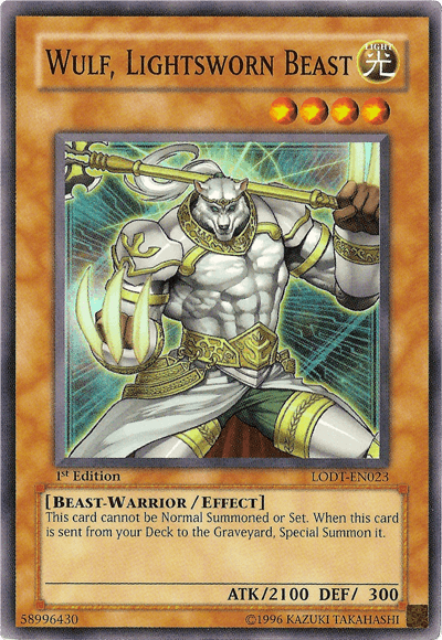 Wulf, Lightsworn Beast [LODT-EN023] Super Rare (ONLINE ORDER ONLY)