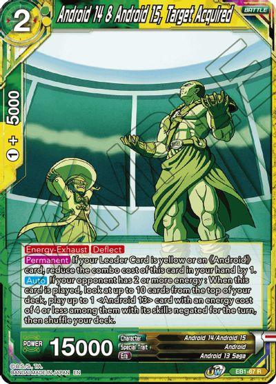 Android 14 & Android 15, Target Acquired (EB1-67) [Battle Evolution Booster] (ONLINE ORDER ONLY)