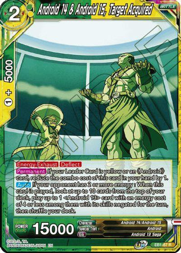 Android 14 & Android 15, Target Acquired (EB1-67) [Battle Evolution Booster] (ONLINE ORDER ONLY)