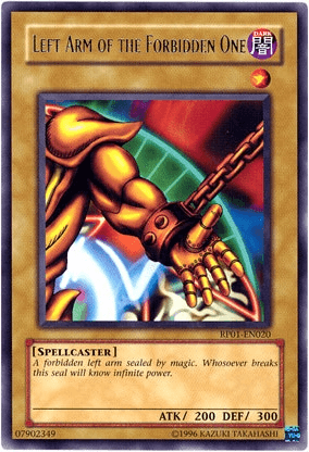 Left Arm of the Forbidden One [RP01-EN020] Rare (ONLINE ORDER ONLY)