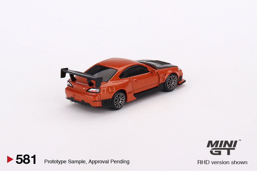 Mini-GT Nissan Silvia S15 D-MAX Metallic Orange #581 1:64 MGT0581 (ONLINE ORDER ONLY)