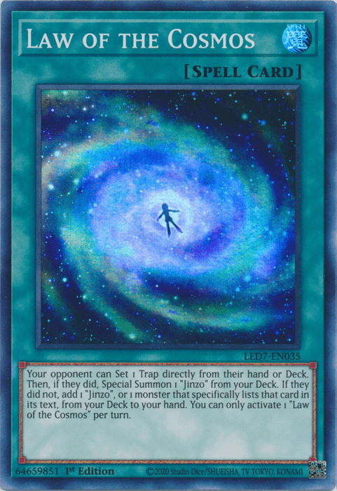 Law of the Cosmos [LED7-EN035] Super Rare (ONLINE ORDER ONLY)