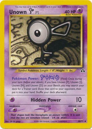 Unown [F] (48/75) [Neo Discovery Unlimited] (Online Only)