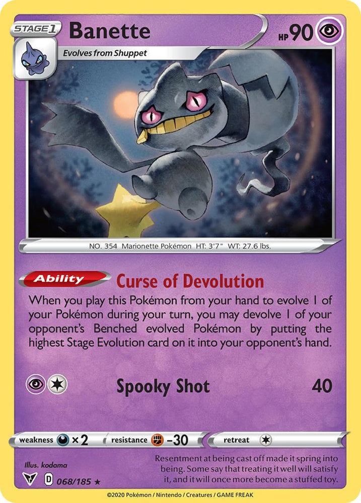 Banette (068/185) [Sword & Shield: Vivid Voltage] (Online Only)