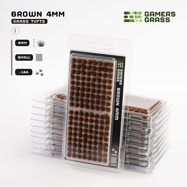 Gamers Grass Tufts: Brown 4mm- Small (ONLINE ORDER ONLY)