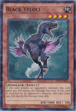 Black Veloci [BP03-EN037] Shatterfoil Rare (ONLINE ORDER ONLY)
