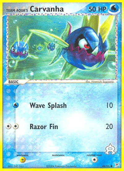 Team Aqua's Carvanha (48/95) [EX: Team Magma vs Team Aqua] (Online Only)