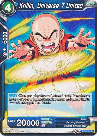 Krillin, Universe 7 United (DB1-025) [Dragon Brawl] (ONLINE ORDER ONLY)
