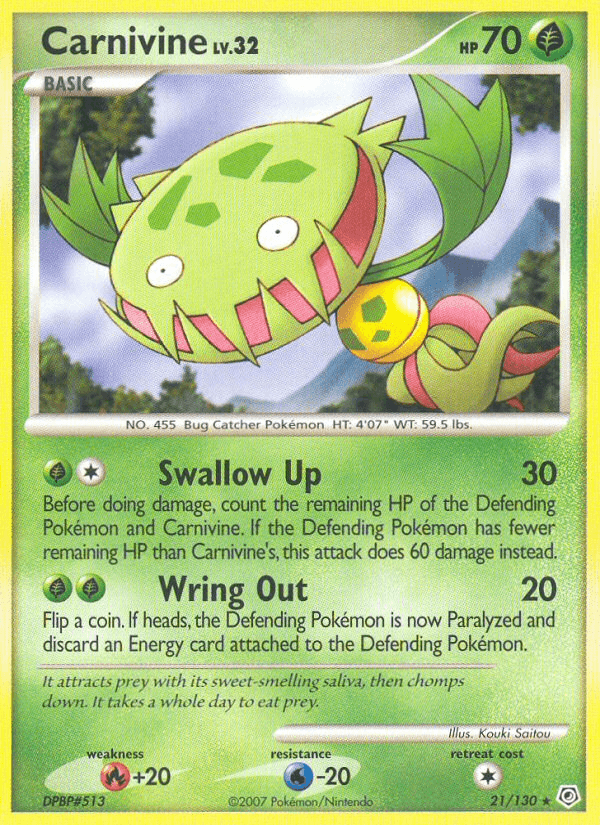Carnivine (21/130) [Diamond & Pearl: Base Set] (Online Only)