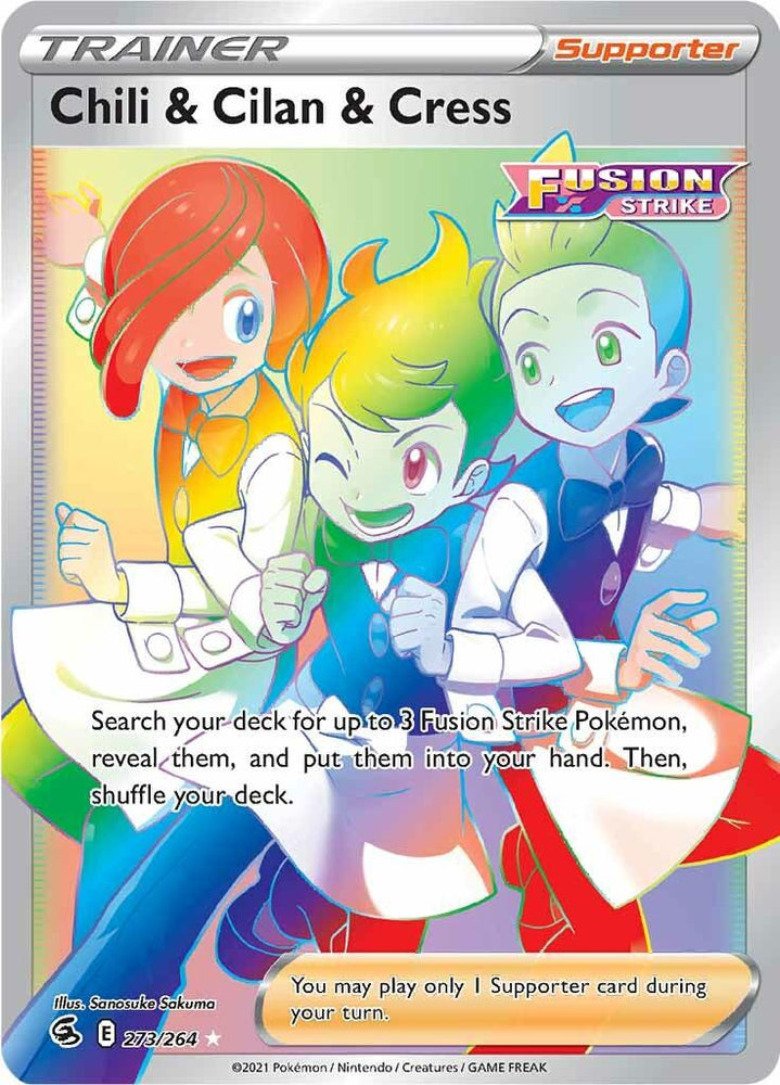 Chili & Cilan & Cress (273/264) [Sword & Shield: Fusion Strike] (Online Only)