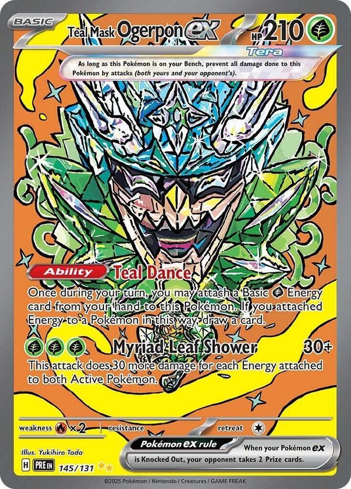 Teal Mask Ogerpon ex (145/131) [Scarlet & Violet: Prismatic Evolutions] (Online Only)