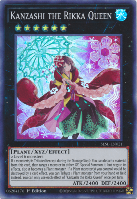 Kanzashi the Rikka Queen [SESL-EN021] Super Rare (ONLINE ORDER ONLY)