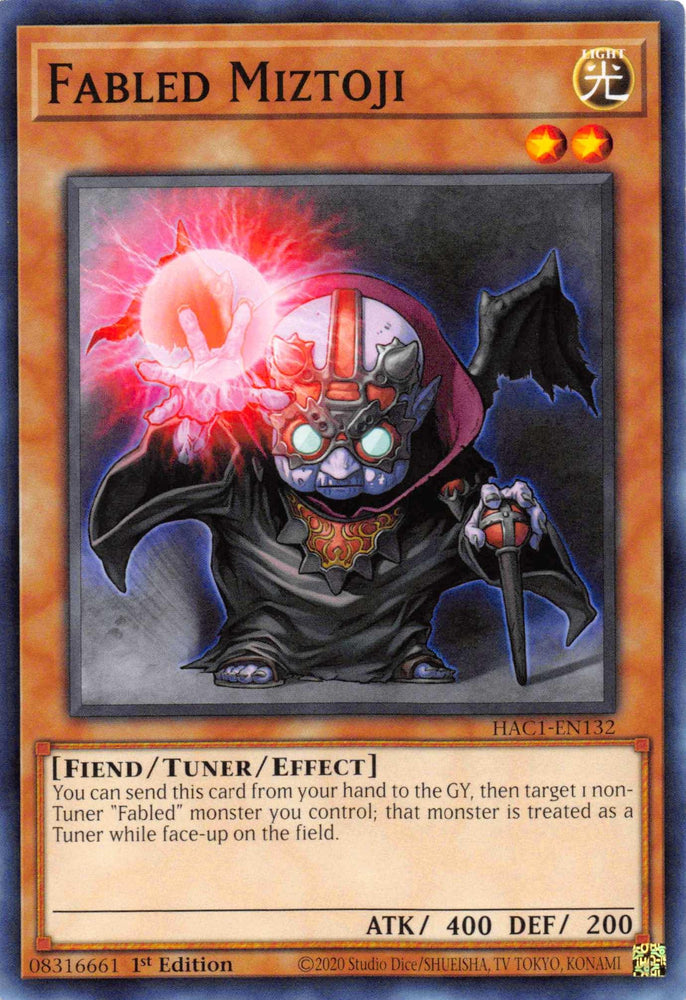 Fabled Miztoji (Duel Terminal) [HAC1-EN132] Parallel Rare (ONLINE ORDER ONLY)
