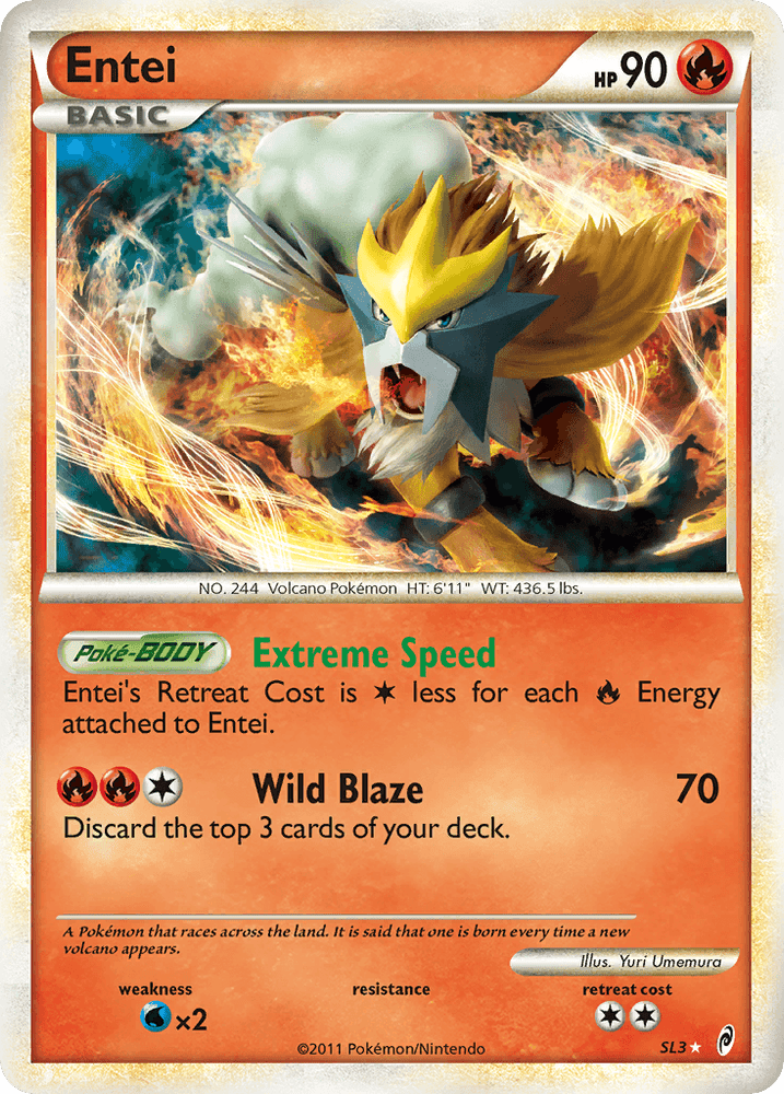 Entei (SL3) [HeartGold & SoulSilver: Call of Legends] (Online Only)