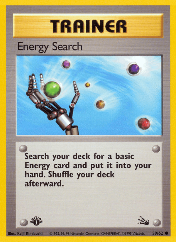 Energy Search (59/62) [Fossil 1st Edition] (Online Only)