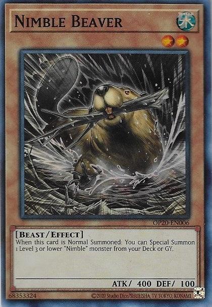 Nimble Beaver [OP20-EN006] Super Rare (ONLINE ORDER ONLY)