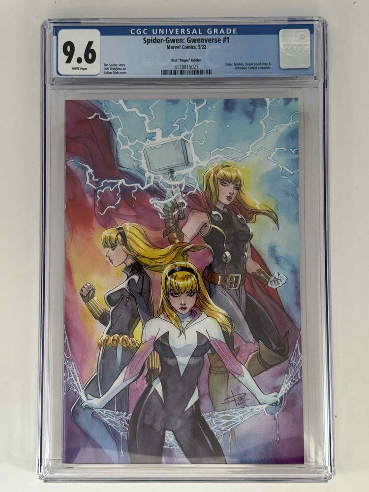 Spider-Gwen: Gwenverse #1 CGC 9.6 Blue Label Sabine Rich Exclusive Var (ONLINE ORDER ONLY)
