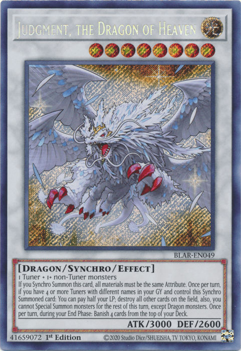Judgment, the Dragon of Heaven [BLAR-EN049] Secret Rare (ONLINE ORDER ONLY)