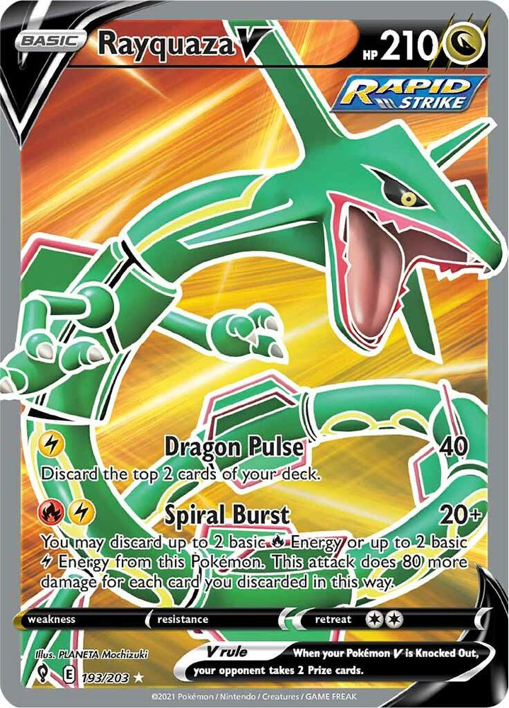 Rayquaza V (193/203) [Sword & Shield: Evolving Skies] (Online Only)