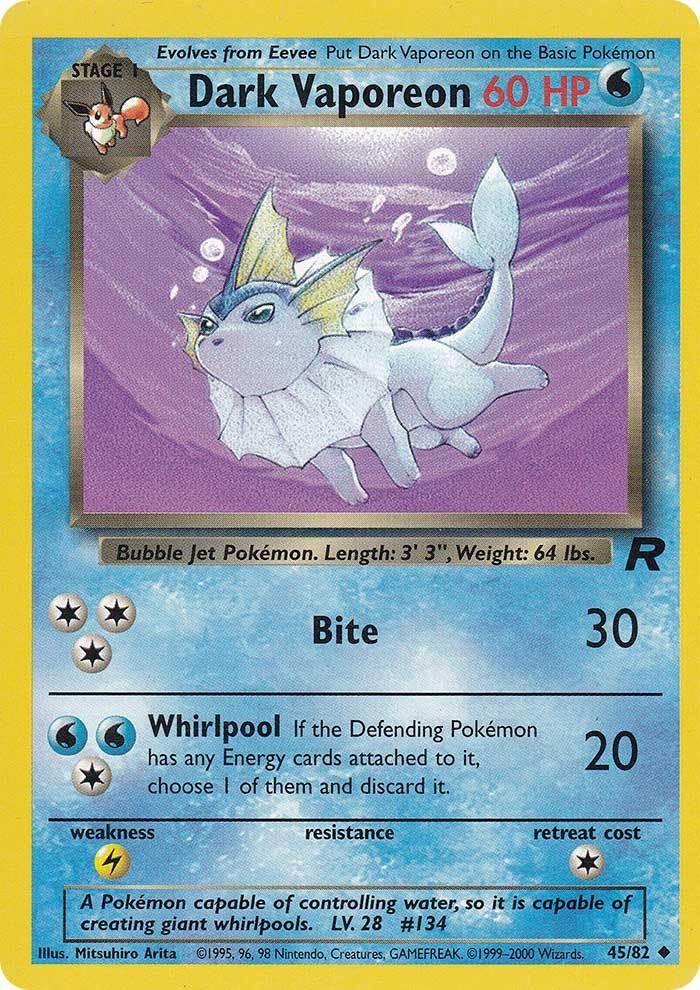 Dark Vaporeon (45/82) [Team Rocket Unlimited] (Online Only)