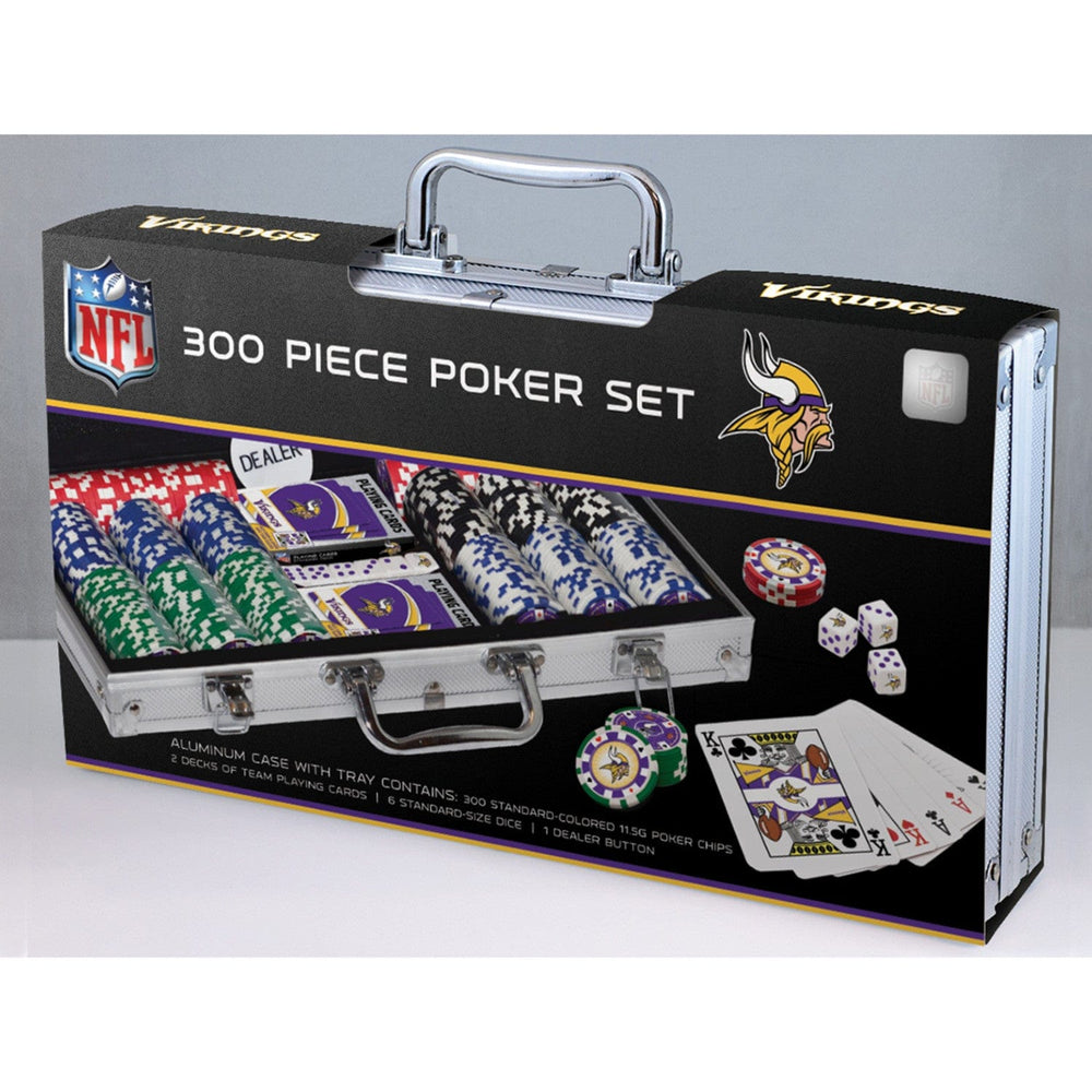 Minnesota Vikings 300 Piece Poker Set (ONLINE ORDER ONLY)