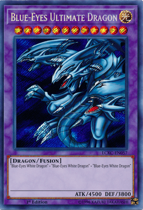 Blue-Eyes Ultimate Dragon [LCKC-EN057] Secret Rare (ONLINE ORDER ONLY)