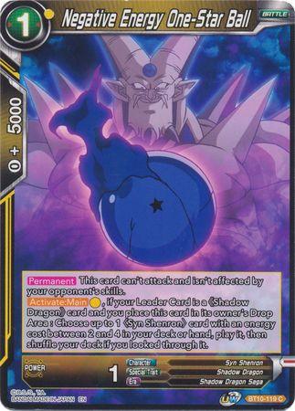 Negative Energy One-Star Ball (BT10-119) [Rise of the Unison Warrior 2nd Edition] (ONLINE ORDER ONLY)