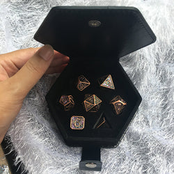 Leather & Flannel Box for DnD Dice Mtg Tabletop Gaming (Online Only)