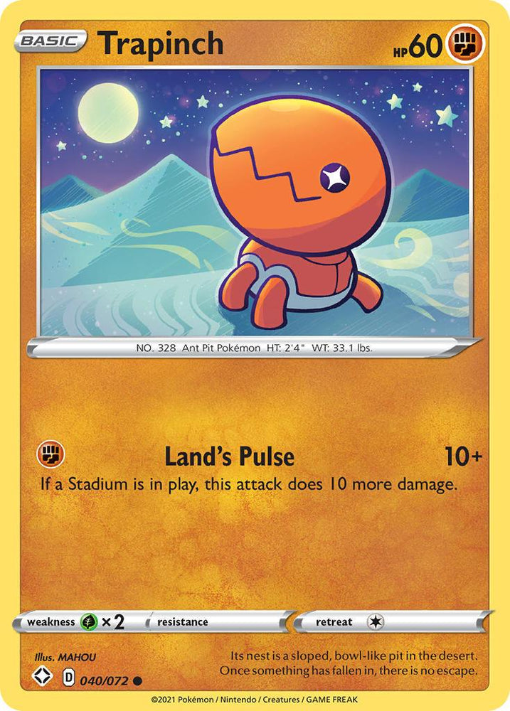 Trapinch (040/072) [Sword & Shield: Shining Fates] (Online Only)