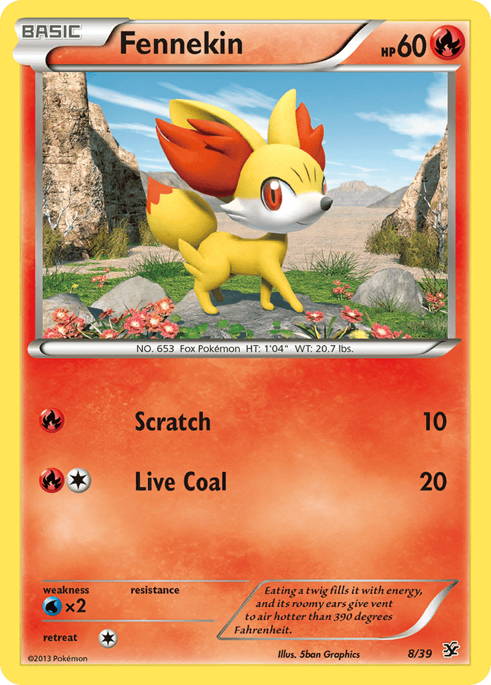 Fennekin (8/39) [XY: Kalos Starter Set] (Online Only)