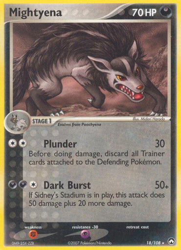 Mightyena (18/108) (Theme Deck Exclusive) [EX: Power Keepers] (Online Only)