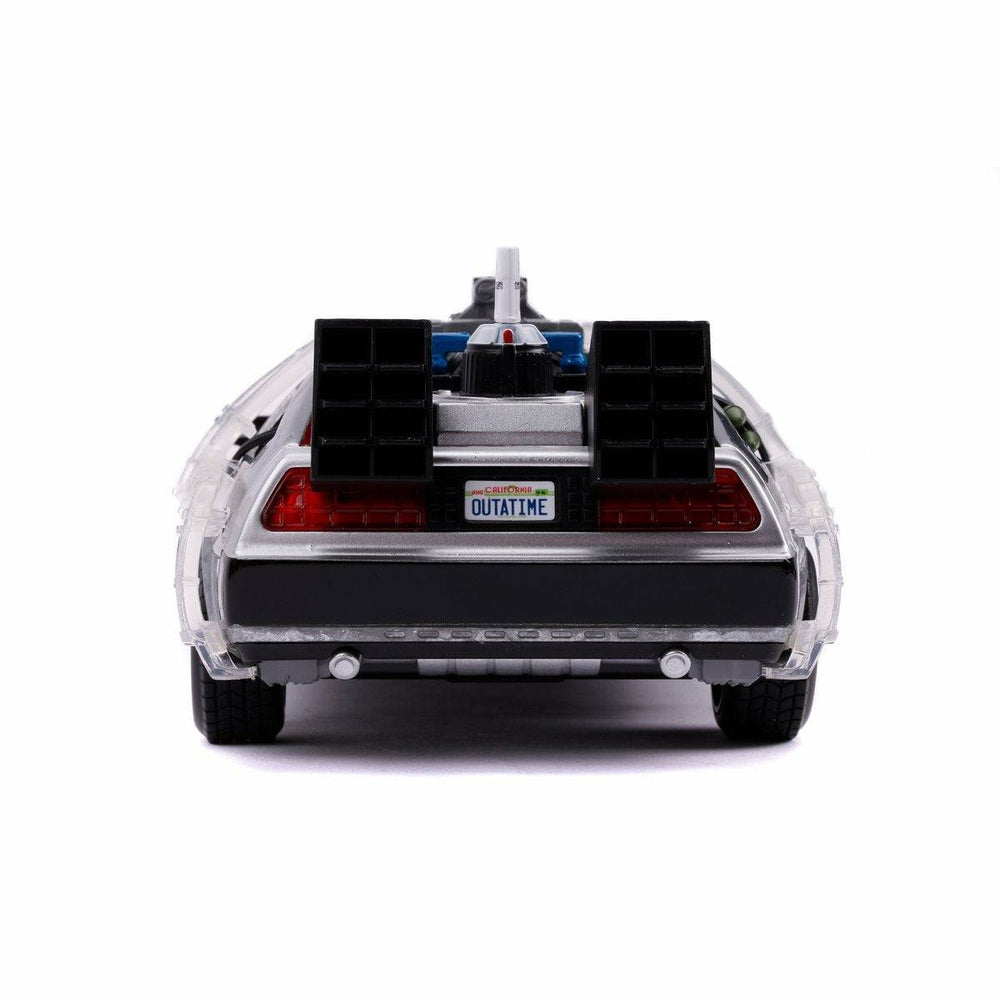 Back to the Future Part II die-cast 1:24 scale "Hollywood Rides" light-up DeLorean Time Machine (ONLINE ORDER ONLY)